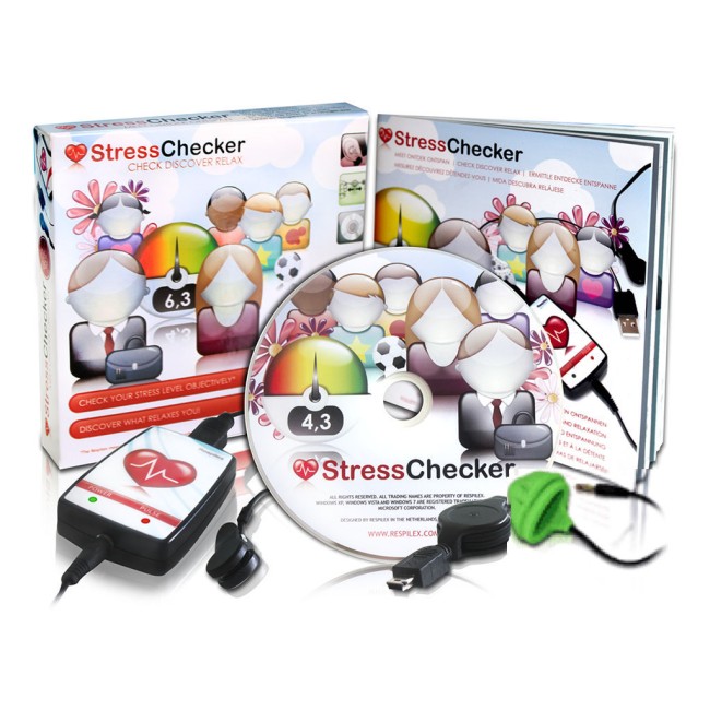 StressChecker HRV biofeedback training system (professional edition)